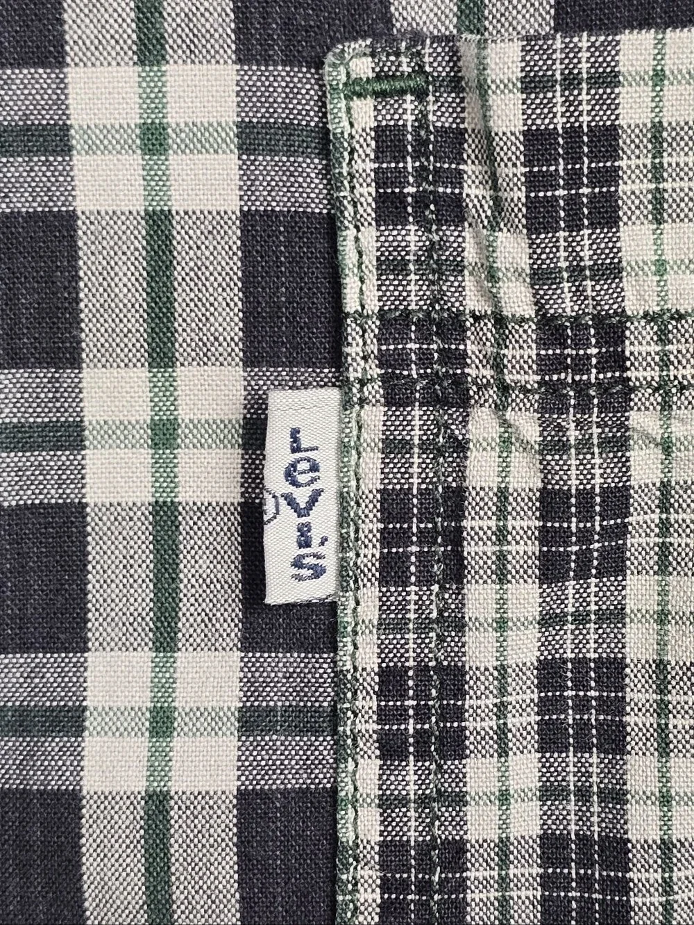 Levi's Patchwork Plaid Shirt Mens Large L Flannel Button Up Long Sleeve Vintage